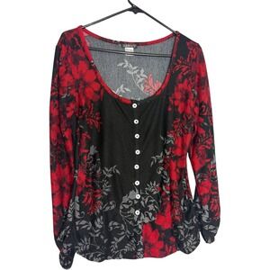 Venus y2k alternative long sleeve top size medium